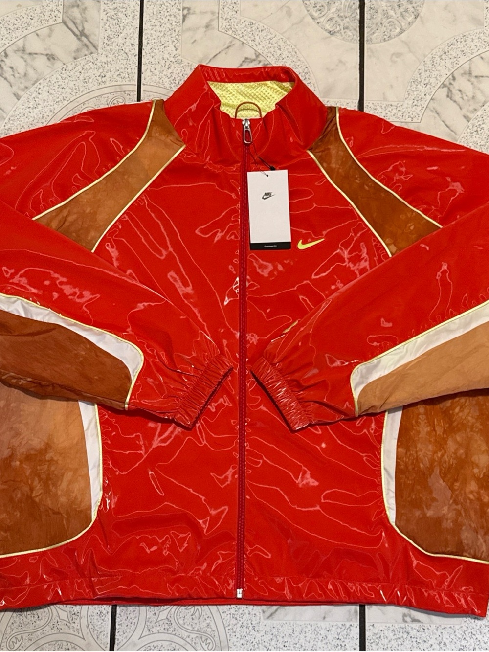 New Nike Project FROG Oversized Track Jacket Crimson Mens Size Medium HJ3290-696